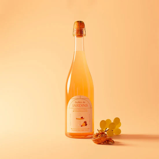 Sans Alcool, Pétillant Bulles de Raisin blanc & Noix 75cl (Bio)