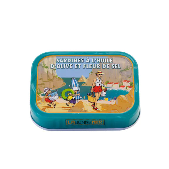 Sardines à l'huile d'olive et fleur de sel - 115g
