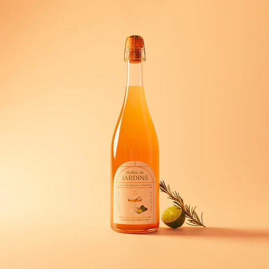 Alcohol-free sparkling gourmet drink - Bulles de Bergamote & Romarin 75cl (Bio)